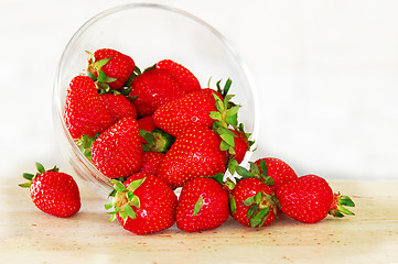 Image showing Appetizing red strawberries