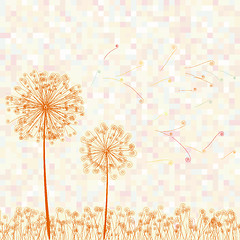 Image showing Abstract colorful dandelion. EPS 8