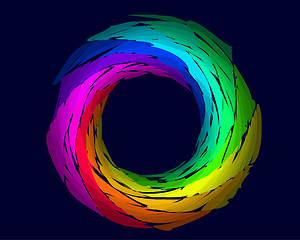 Image showing color rainbow ring