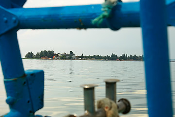 Image showing Look to the island from the boat