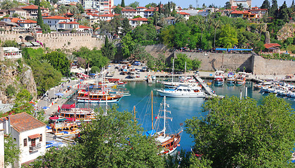 Image showing Turkey. Antalya town. View of harbor 