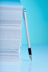 Image showing Paper and pen