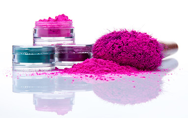 Image showing Makeup powder of different colors