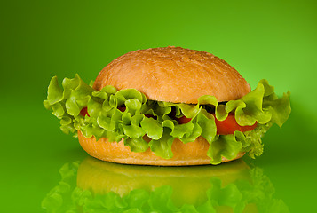 Image showing Healthy hamburger without meat