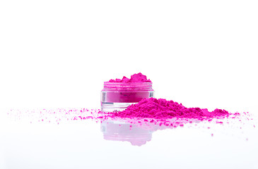 Image showing jar with makeup shadows