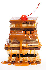 Image showing Pyramid of sweets