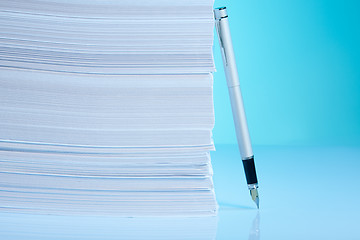 Image showing Paper and pen