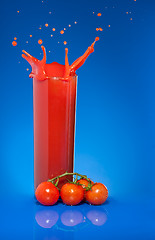 Image showing Splash of tomato juice