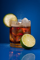 Image showing Cola with lime