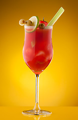 Image showing Glass with bloody Mary