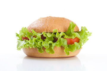 Image showing vegetarian healthy hamburger