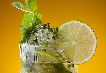 Image showing Close-up of mojito cocktail