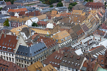 Image showing Old house roofs