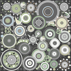 Image showing seamless geometric patterns background. Vector