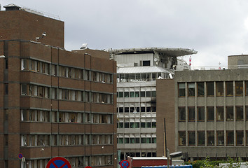 Image showing 	Bombed office building