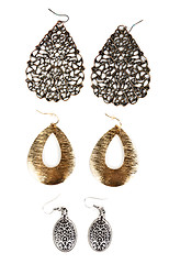 Image showing three pairs of earrings