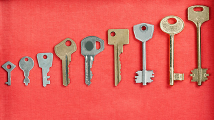 Image showing old keys from the door