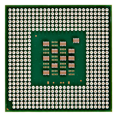 Image showing processor with gold contact