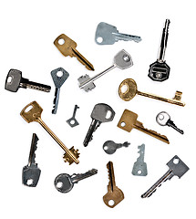 Image showing old keys from the door