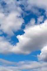 Image showing Beautiful cumulus clouds