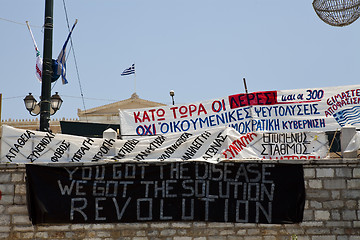 Image showing Political protest in Athens, Greece