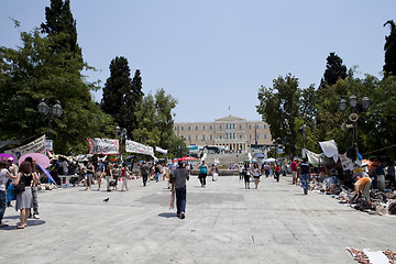 Image showing Political protest in Athens, Greece 2011