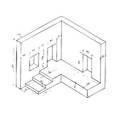 Image showing small plan of part of building