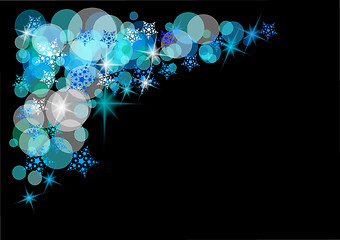 Image showing christmas snow background