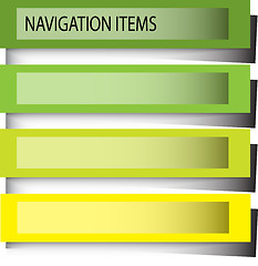 Image showing navigation items