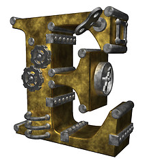 Image showing steampunk letter e