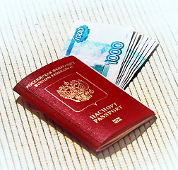 Image showing passport and money