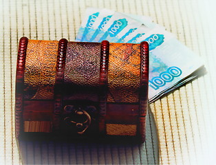 Image showing  beautiful box of money