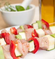 Image showing Preparation of kebab