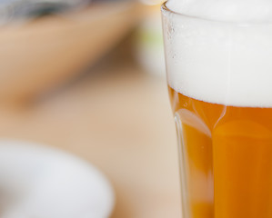 Image showing Glass of Beer on Table
