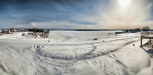 Image showing Frozen lake