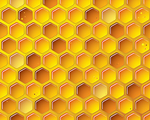 Image showing Honeycomb background concept