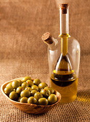 Image showing green olives