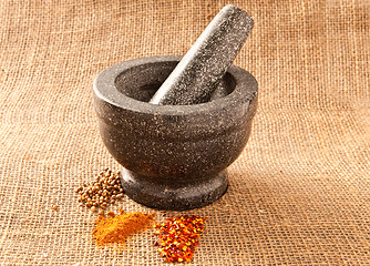 Image showing pestle and mortar