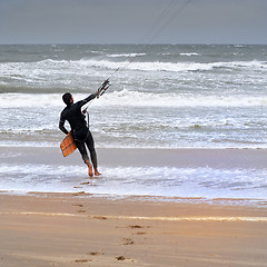 Image showing Kite surfer