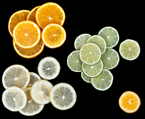 Image showing lemon lime orange slices