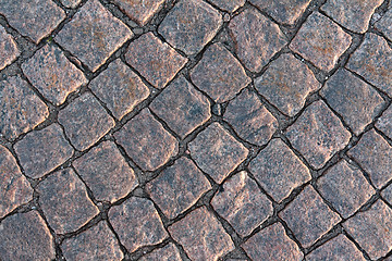 Image showing cobbled pavement