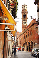 Image showing The tower Lamberti in Verona