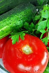 Image showing Appetizing fresh vegetables