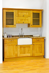 Image showing Wooden kitchen