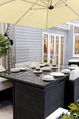 Image showing Backyard table