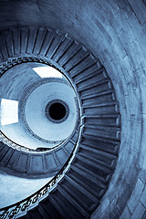 Image showing Blue spiral