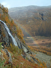Image showing Søtelifossen / The Søteli Falls