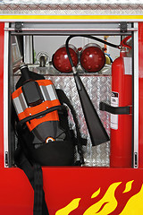 Image showing Fire fighter equipment