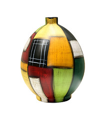 Image showing Colorful vase