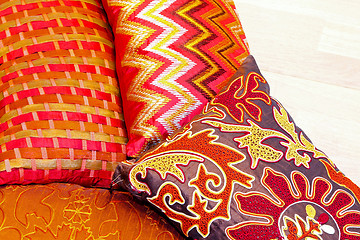 Image showing Colourful pillows